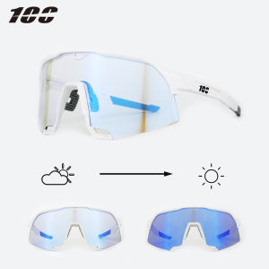 100 Photochromic Cycling Sunglasses for Men Cycl Glasses Mountain Bicycle Goggles Women Outdoor Sports Running UV400 Eyewear