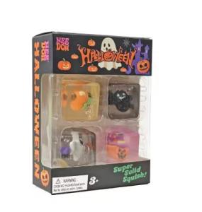 Schylling | SchyllingNeedoh Fidget Halloween Slow Rebound Toy for Stress Relief Mini 4-piece Set Focus Sensory Cube Gift Toy
