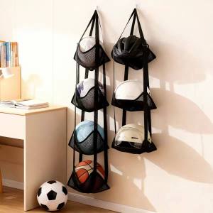 Helmet and Ball Storage Organizer Hanging Pouch