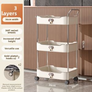 Floor Multi-layer Bathroom Storage Shelf