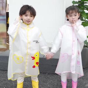<105> Áo Mưa Trẻ Em Hoạt Hình Nam Nữ Mẫu Giáo Trẻ Em Học Sinh Tiểu Học Áo Mưa Trong Suốt Nam Nữ Có Cặp Sách