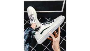 PUTRA DARMA  Sepatu Sneakers Pria Casual Olahraga Sporty LarI Pria Dewasa Shoes Putih