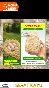 SERAT KAYU alas kandang burung wadah tempat sarang bertelur lovebird