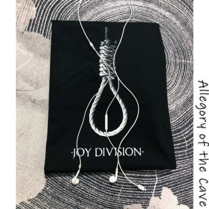 American Retro JoyDivision Pure Cotton Short Sleeve T-Shirt Cavern Fable Rock Punk Style Loose Fit round Neck Tee for Youth