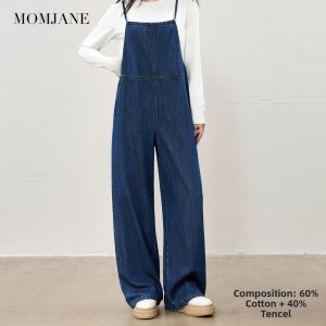 Mom Jane | Maternity Overalls Loose Wide Leg Straight Jeans Pants
