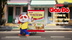 Cháo Gấu Đỏ Tổ Yến Vị Thịt Bằm - Thùng 30 gói x 50g