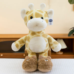QIAOSHANG | Cute Cartoon Giraffe Plush Toy Child Sleep Companion
