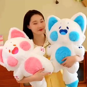 30/40/50cm Dudu Cat Anime Kawaii Cartoon Plush Toy Stuffed Soft Cat Doll Animal Pillow Birthday Halloween Gift For Kids Girl