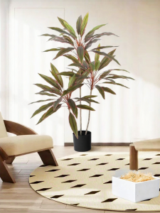 Realistic Velvet High-End Artificial Plant Decor for Living Room