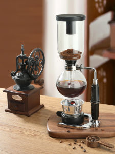 MONGDIO | Heat-resistant Glass Siphon Coffee Maker Set with Grinder