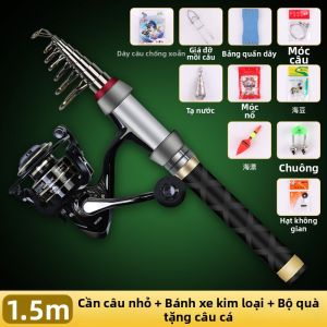 YouDiaoBaiChuan | Bộ Cần Câu Cá Mini Di Động Chất Liệu Carbon Đánh Xa