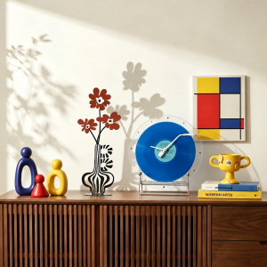 FANJIUSHI | Bauhaus Retro Style Buffet Sideboard Cabinet
