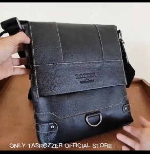 Tas pria kulit 100% merk rozzer model ring bawah