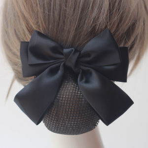 Professional Female Headdress Flower Nurse Hairnet Stewardess Work Net Pocket Bows Bank Student Waiter Updo Fresh