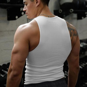 Áo Ba Lỗ Thể Thao Nam Co Giãn Cao Sọc Kiểu Dáng Chữ I Nhanh Khô Chất Liệu Polyester Thích Hợp Cho Chạy Bộ Mùa Hè Và Mặc Thường Ngày