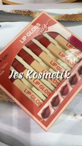 Hasaya Girl Silky Matte Lipgloss Lipcream Set Isi 6 Pcs / Grosir Kosmetik