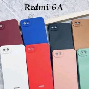 Case Redmi 6 A Case hp Aesthetic Black Blue Pink hijau merah Lentur Protecion  Bunkus hp