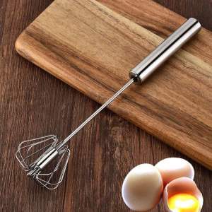 Cây đánh trứng bằng thép không gỉ ấn xuống tự động xoay