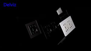 Delviz Type C Wall USB Socket Crystal Glass Panel 2A USB Power Port Universal Dual Socket 18W Power Smart Quick Charge Outle