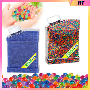50000Pcs 7-8mm Gel Ball Crystal Bullets Water Beads For Toy Blaster