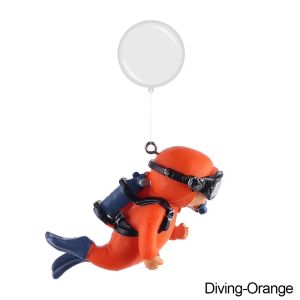 1/2pcs Fish Tank Diver Ornaments Landscape Decoration Aquarium Gifts Popular Floating Hayao Miyazaki Fatty with Ball and Line