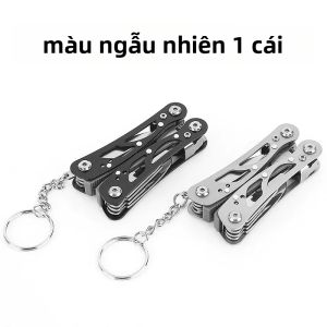 Kìm Thép Gấp Mini Đa Năng EDC Móc Khóa Công Cụ Sinh Tồn Di Động Thiết Bị Cắm Trại Ngoài Trời
