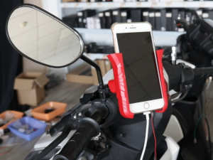 【Rechargable】Cellphone Holder With USB for Motorcycle Adjustable Mobile Phone Holder mirror type & handlebar type