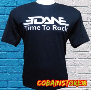KAOS BAND EDANE / 100% KATUN COMBED 24S REAKTIF / BUILT UP / PLASTISOL INK / KAOS DISTRO PREMIUM
