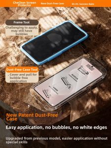 CHECKON | Anti-Dust Anti-Peep Tempered Glass Screen Protector for Samsung S25Edge S24ultra S23Ultra S22+ S21fe Galaxy S24 10 Pieces
