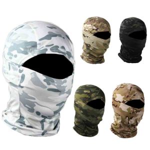 Winter Fleece Multicam Tactical Balaclava Full Face Mask Men Warm Cold-proof Skiing Cycling Airsoft Hunting Hat Camouflage Scarf