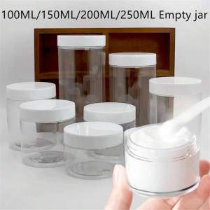 PCS/6PCS Plastic Wide-Mouth Bottles for Nail Art Bead Storage High-Quality Transparent Durable Vials for Handcraft Organization