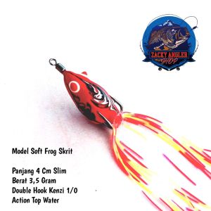 Soft Frog Skrit 4 Cm Slim Umpan Pancing Kataku Lure