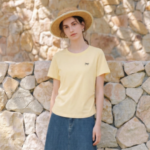 INMAN | Simple Sweet Floral Embroidery Youth T-Shirt