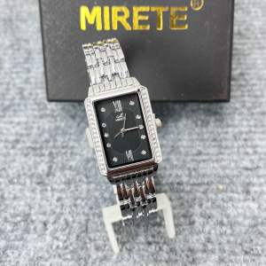 Jam Tangan Wanita Mirete R260 Quartz Original Fashion Elegan Mewah Trendy Stylish Persegi Panjang