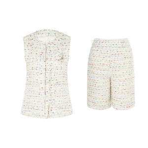 Glittering Two-Piece Illusion Fashion Suit