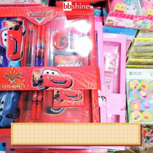 Bộ dụng cụ học tập Bộ đồ dùng học tập 7 món kèm hộp quà lung linh chủ đề hoạt hình cho bé yêu BBShine H004