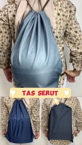TAS KANSA SERUT OLAHRAGA PRIA WANITA / DRAWSTRING BAG / TAS RANSEL KANVAS STRING BAG POLOS