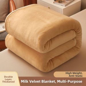 MINGSHA | Winter Thick Fleece Non-slip Bed Sheet Single Piece