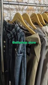 Celana Panjang Wanita Baggypant & Celana Panjang Basic Wanita Kain Twill Premium