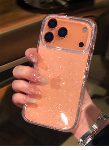 Glitter Sparkle Slim Clear Soft Case for IPhone 17 Air 16 15 14 13 12 Pro Max Plus 17Pro 16Pro 17Air i17 Women Girl Phone Cover