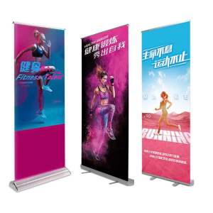 Standee cuốn nhựa tốt bao cam