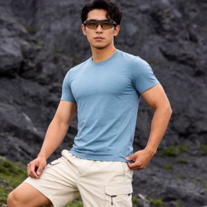 Moisture Wicking Merino Wool Outdoor T-Shirt