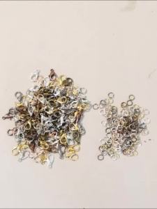 9 Colors Metal 200pcs Open Jump Rings+ 50pcs Lobster Clasps Hooks Connectors Jewelry Making DIY Bracelet Necklace Jewelry Kit