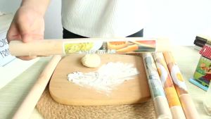 2026 NEW 1PCS Small Solid Wood Rolling Pin Smooth Sturdy Dough Roller For Pizza Pastry Cookie Household Kitchen Baking Tools