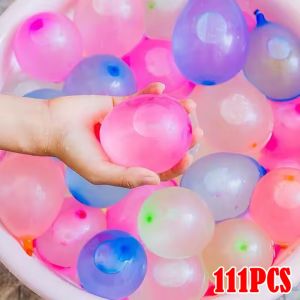 111Pcs Funny Water Polo Ball Bomb Summer Pool Party Beach Outdoor Quick-Fill Water Ball Interactive Water fight Toys