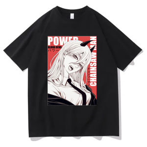 Bandai | Chainsaw Man cotton shirt teen University graphic Grunge Retro t-shirt Classic Punk 2000s Trendy