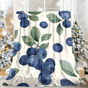 Beast Kingdom | William Morris Strawberry Thief Floral Flannel Blanket Soft Fuzzy Plush Cozy Warm Throw for Sofa Bed Couch Home Decor