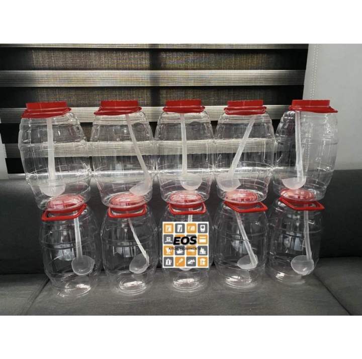 Clear Plastic Palamigan / Clear Plastic Juice Container with free ladle