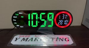 3827 Digital Desktop Loud Alarm Clock Adjustable Brightness