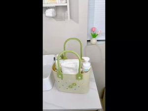 กระเป๋าหิ้ว กระเป๋าใส่ของใช้ห้องน้ำ PVC กันน้ำ ขนาด 27x13x40 cm